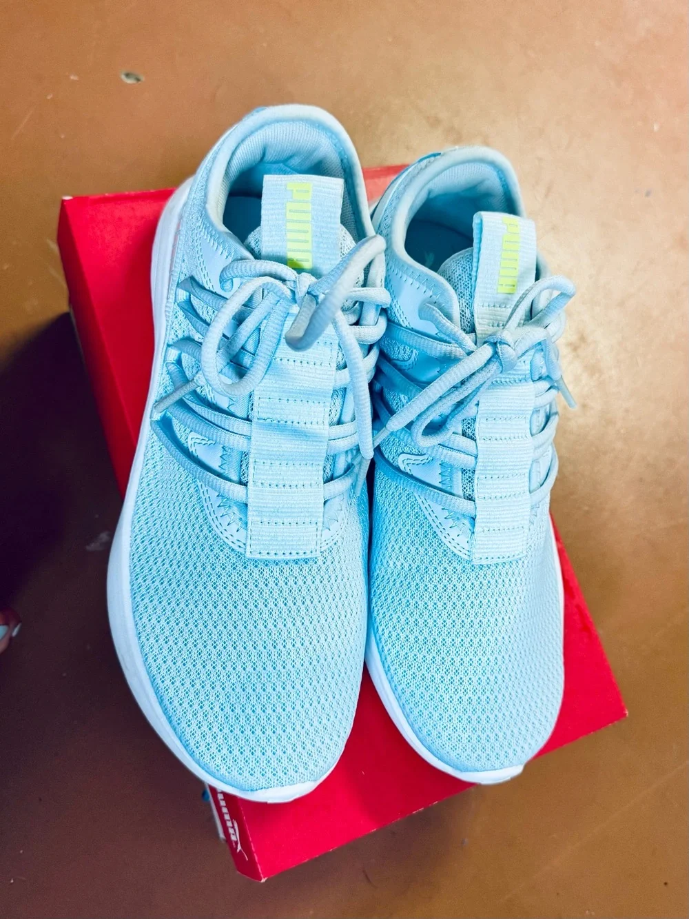 Puma Star Vital, Women’s Light Blue Mesh Sneakers with White Accents